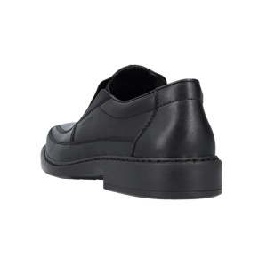 Pantofi barbati negru eleganti piele naturala cu toc Rieker B0873-00-Negru