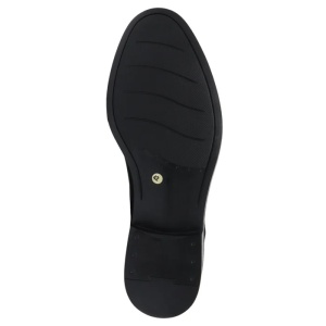 Pantofi barbati negru eleganti piele naturala lacuita cu toc Silesco 140-SL-Negru