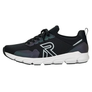 Pantofi barbati, negru, sport, textil, cu talpa groasa, Rieker 07802-00-Negru