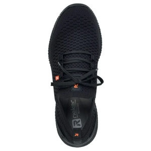 Pantofi barbati negru sport textil cu talpa joasa Rieker 07402-00-Negru