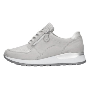 Pantofi dama, gri, ortopedici, sport, piele naturala, cu talpa joasa, Waldlaufer H64007-333-070-Hiroko-Gri