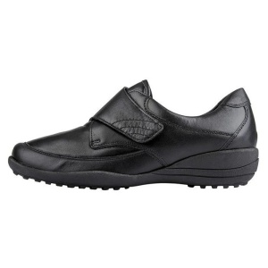 Pantofi dama, negru, casual, ortopedici, piele naturala, cu talpa joasa, Waldlaufer K01304-300-001-Katja-Negru