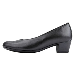 Pantofi dama, negru, casual, piele naturala, cu toc, Waldlaufer 358501-121-001-Hilaria-Negru