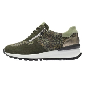 Pantofi dama, verde, sport, piele intoarsa, cu talpa groasa, Waldlaufer 792008-400-066-H-Carolin-Verde