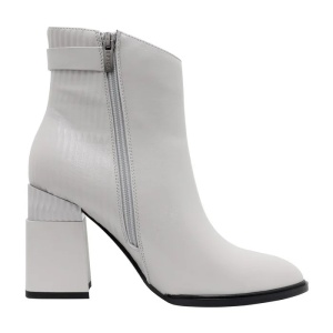 Botine dama gri elegante piele naturala cu toc Epica HMHM50011B-52-N-Gri