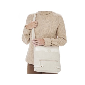 Geanta dama bej casual piele ecologica crossbody si de umar cu bareta reglabila Rieker H1072-81-Bej