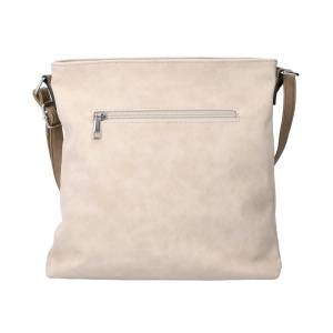 Geanta dama bej casual piele ecologica crossbody si de umar cu bareta reglabila Rieker H1033-60-Bej