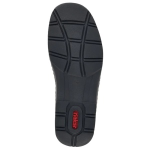 Ghete barbati maro casual piele naturala impermeabile imblanite cu talpa joasa Rieker 05389-25-Maro