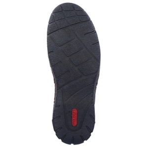 Ghete barbati maro casual piele naturala impermeabile imblanite cu talpa joasa Rieker B0392-25-Maro