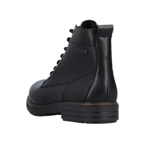 Ghete barbati negru casual piele naturala impermeabile imblanite cu toc Rieker 33143-00-Negru