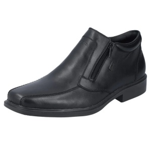 Ghete barbati negru elegante piele naturala impermeabile cu toc Rieker B0050-00-Negru