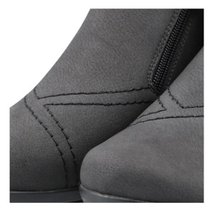 Ghete dama gri casual piele naturala impermeabile imblanite cu talpa joasa Rieker L1868-45-Gri