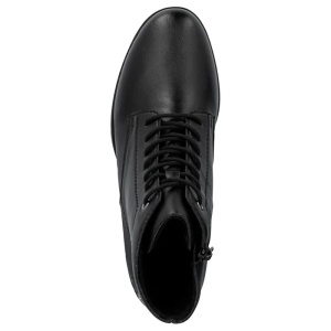 Ghete dama negru casual piele ecologica cu toc Rieker 77030-00-Negru