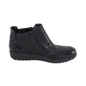 Ghete dama negru casual piele naturala cu talpa joasa Ara 12-46307-Negru