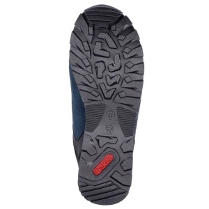 Pantofi barbati albastru inchis casual piele naturala cu talpa joasa Rieker B5720-01-Albastru-Inchis