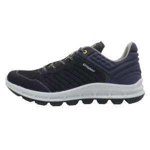 Pantofi barbati, albastru inchis, sport, piele naturala, perforati, cu talpa joasa, Grisport 868280-44401V3-Albastru-Inchis