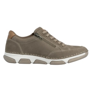Pantofi barbati bej casual piele naturala cu talpa joasa Rieker 15900-25-Bej