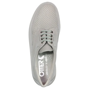 Pantofi barbati gri casual piele naturala cu talpa joasa Otter OT27814V-14-N-Gri
