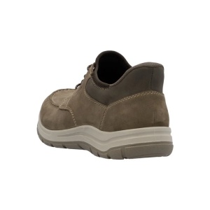 Pantofi barbati maro casual piele naturala cu talpa joasa Rieker 03656-24-Maro