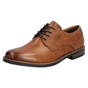 Pantofi barbati maro casual piele naturala cu toc Rieker 13523-24-Maro