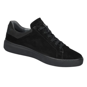 Pantofi barbati negru casual piele intoarsa cu talpa groasa Waldlaufer 724006-250-001-H-Johann-Negru