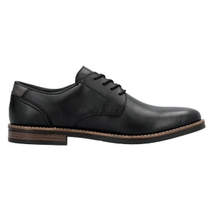 Pantofi barbati negru casual piele naturala cu toc Rieker 13523-00-Negru