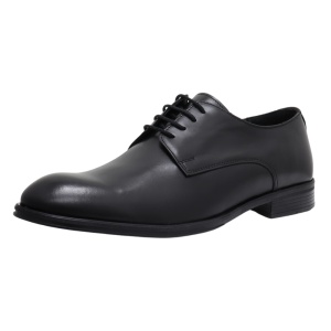 Pantofi barbati negru eleganti piele naturala cu toc Nicolis 208402-Negru