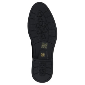 Pantofi barbati negru eleganti piele naturala cu toc Otter E6E670004A-01-N-Negru