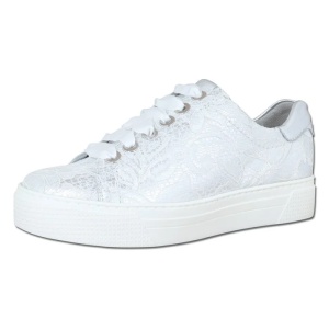 Pantofi dama argintiu casual piele naturala cu talpa joasa Semler 62-787-5-Argintiu