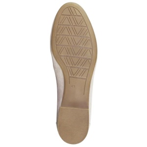 Pantofi dama bej casual textil cu ciucuri cu toc Marco Tozzi 2-24200-30-404-Bej