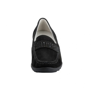 Pantofi dama negru casual piele naturala cu talpa groasa Waldlaufer 348501-162-001-Hanin-Negru