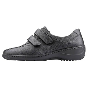 Pantofi dama, negru, casual, piele naturala, cu talpa joasa, Waldlaufer 607302-172-001-Kya-Negru