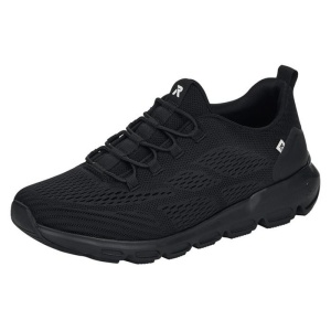 Pantofi dama negru sport textil cu talpa joasa Rieker 40405-00-Negru