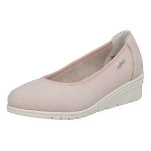 Pantofi dama roz casual piele naturala cu platforma Rieker L5360-31-Roz