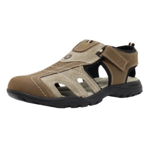 Sandale barbati maro sport piele naturala cu talpa joasa Grisport 910655-81561BV2-Maro