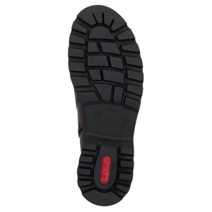 Cizme dama maro casual piele ecologica imblanite scurte cu toc Rieker 73250-25-Maro