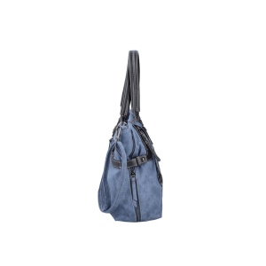 Geanta dama albastru casual piele ecologica de umar cu bareta reglabila si detasabila Rieker H1083-12-Albastru
