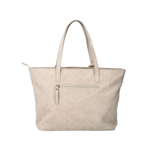 Geanta dama bej casual piele ecologica shopper de mana cu accesorii metalice Rieker H1491-60-Bej