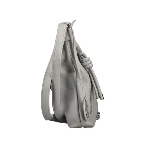 Geanta dama gri casual piele ecologica crossbody si de umar cu bareta reglabila Rieker H1073-40-Gri