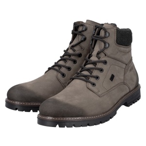 Ghete barbati maro casual piele naturala impermeabile imblanite cu toc Rieker F3612-24-Maro