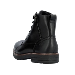 Ghete barbati negru casual piele naturala imblanite cu toc Rieker 33104-00-Negru