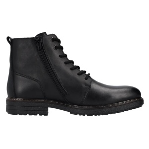 Ghete barbati negru casual piele naturala impermeabile imblanite cu toc Rieker 33143-00-Negru