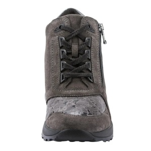 Ghete dama gri casual piele naturala cu talpa joasa Waldlaufer 364H80-300-497-Hiroko-Gri