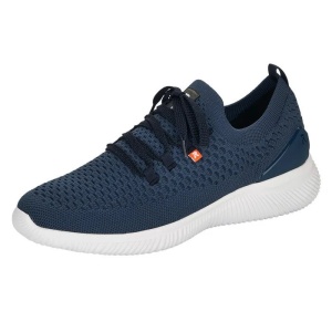 Pantofi barbati albastru sport textil cu talpa joasa Rieker 07402-14-Albastru