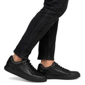 Pantofi barbati negru casual piele naturala cu talpa joasa Rieker B9956-00-Negru