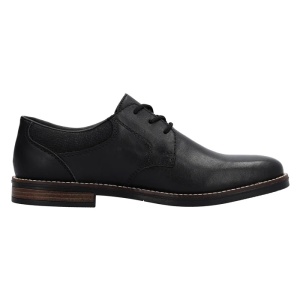 Pantofi barbati negru casual piele naturala cu toc Rieker 13510-00-Negru