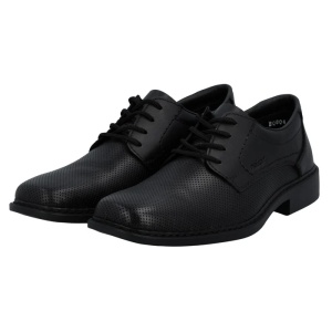Pantofi barbati negru eleganti piele naturala cu toc Rieker B0804-00-Negru