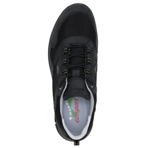 Pantofi barbati negru sport piele naturala si textil cu talpa groasa Grisport 890595-44514N3T-Negru