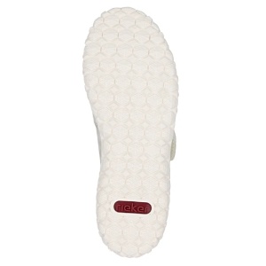 Pantofi dama auriu casual piele ecologica ortopedici cu talpa joasa Rieker 59552-62-Auriu