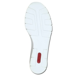 Pantofi dama gri casual piele intoarsa cu talpa joasa Rieker 53766-41-Gri